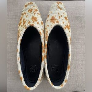 ASOS Design | Deer print premium chisel toe ballet flats - Lupin - NWOT